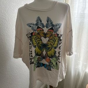 Wild Fable Oversized Wander Freely Tee